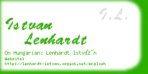 istvan lenhardt business card